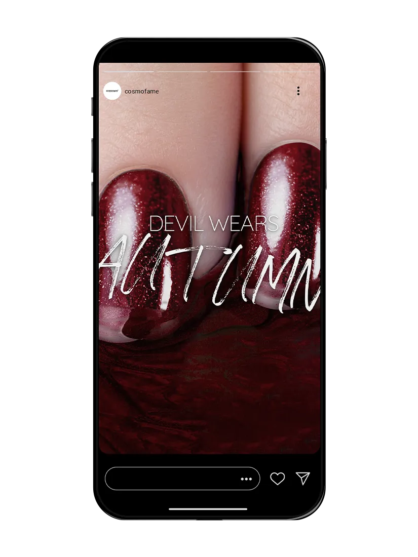 Cosmofame collections social media story