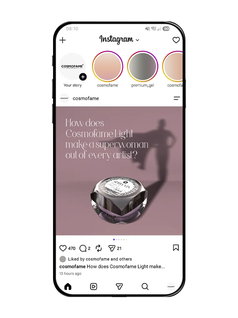 Cosmofame Light social media post