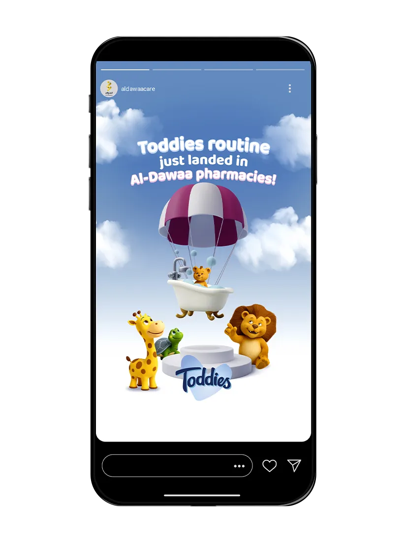 toddies routine social media post